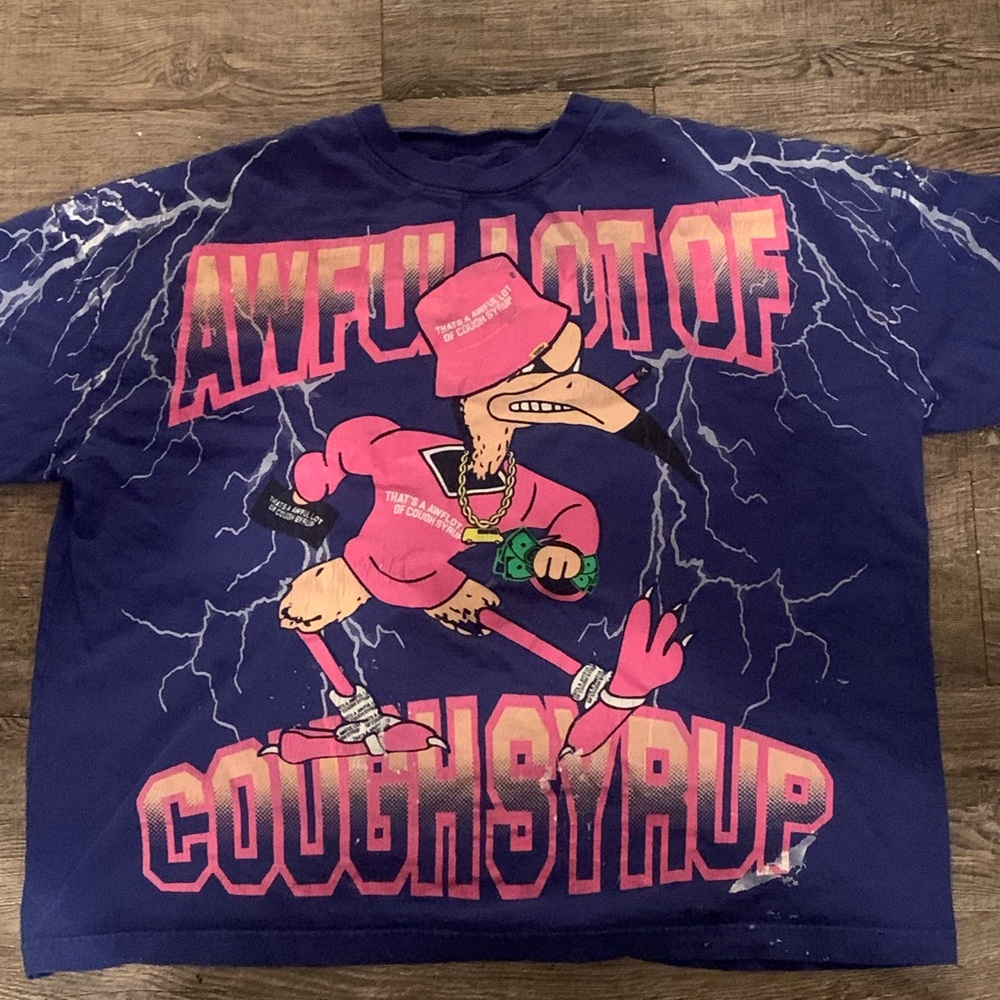 Blue Graphic  T-Shirt